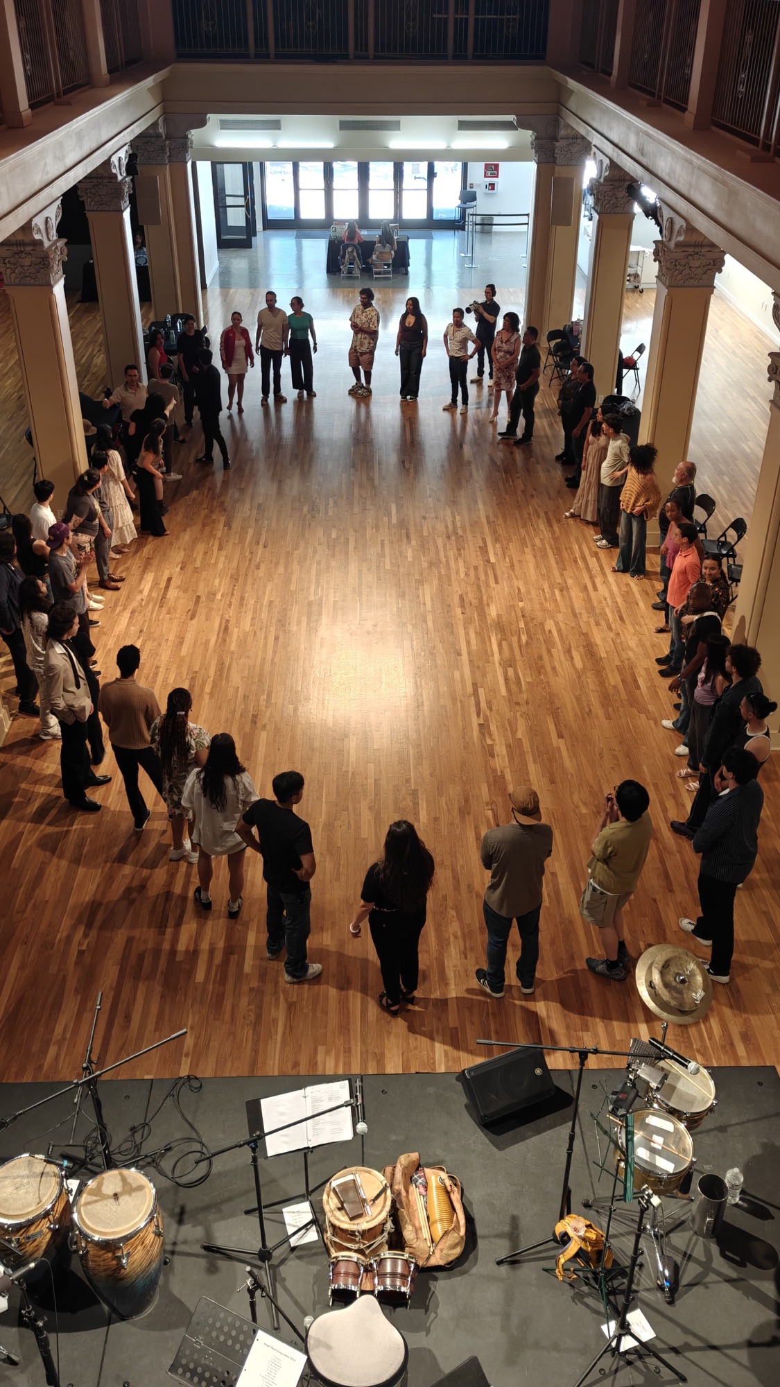 Cinthia facilitating a circle