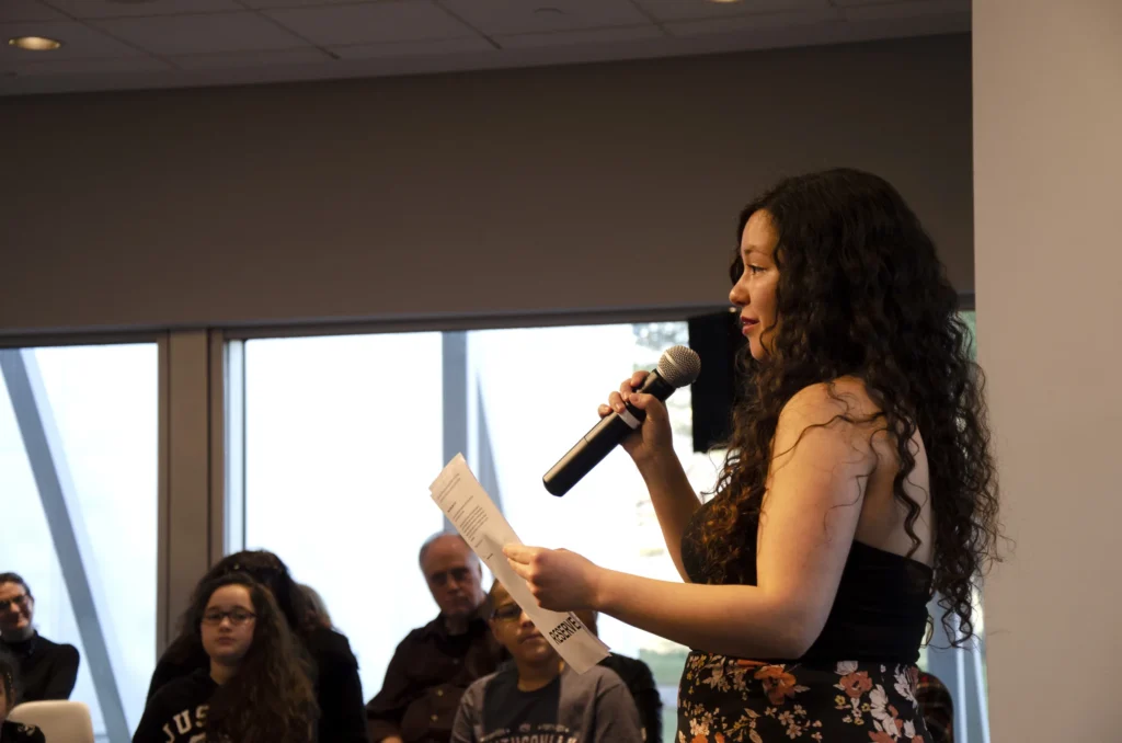 Cinthia Durán introducing In Our Own Bodies, 2019